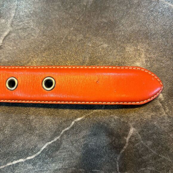 Coach Leatherware 4002 XL Colorblock 22”-26” Pink Orange Dog Collar - Picture 9 of 11